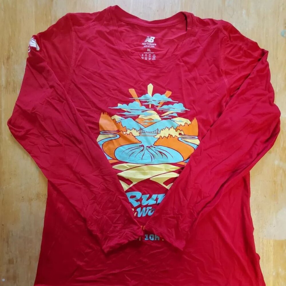 Eugene Marathon 2021 New Balance Womens Size XL Long Sleeve Shirt T-Shirt Oregon